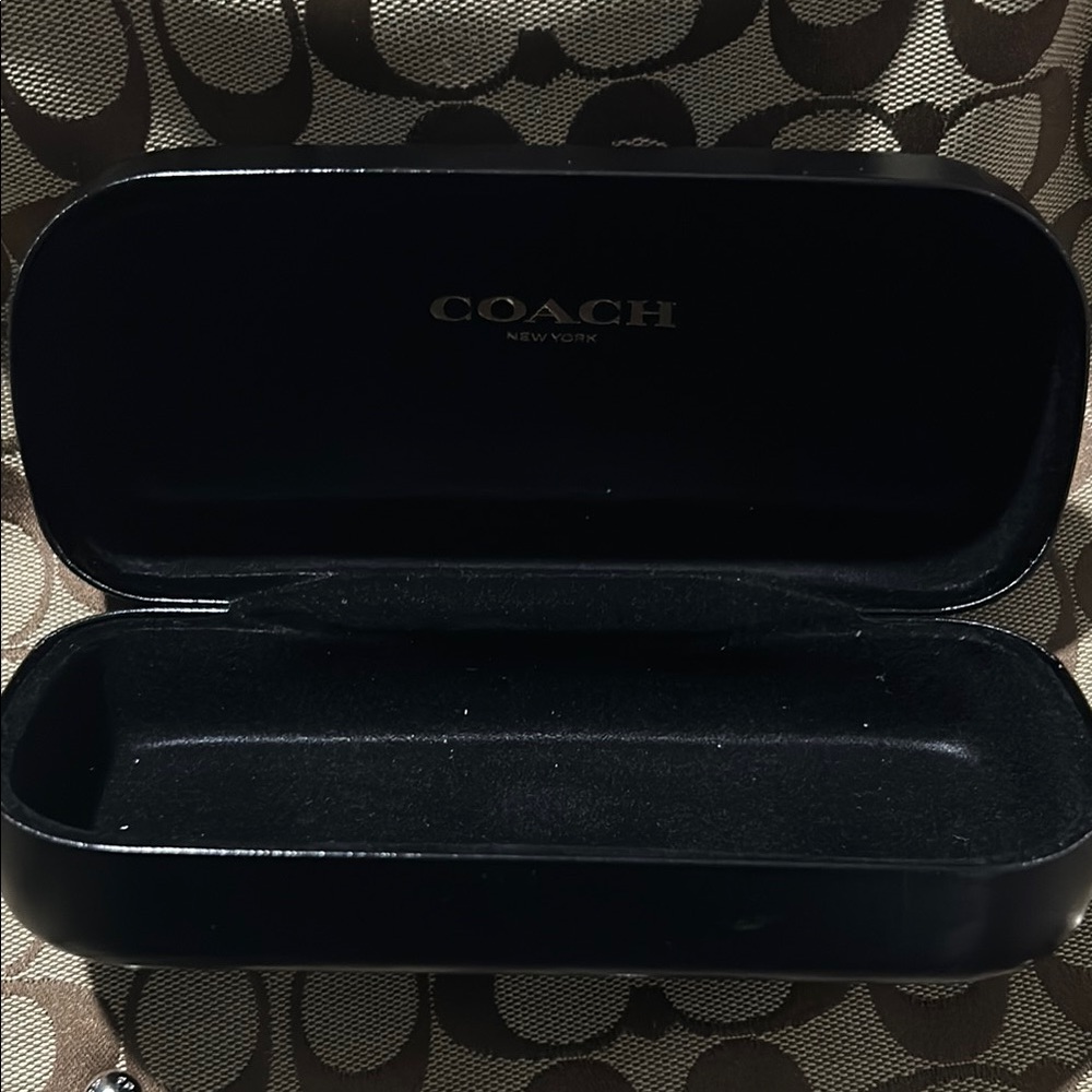 Coach Glossy Black Eyewear Case - Picture 2 of 6